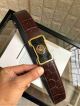 AAA Replica Versace Brown Leather Belt For Men - Gold And Black Medusa Buckle (3)_th.jpg